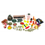 Veľká kuchynka s príslušenstvom krémová